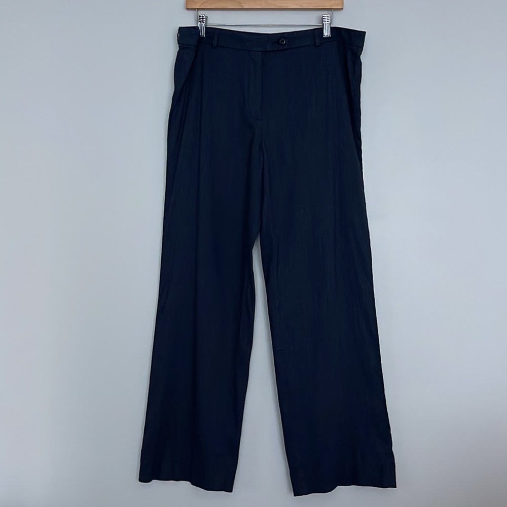 Hartley of Westwood High Comfort Linen Blend Blue Pants Sz 52